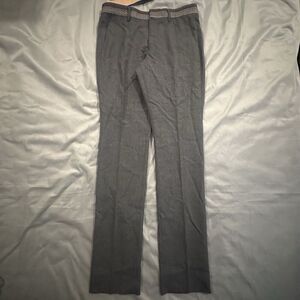 Burberry London Pants Mens 48 Gray Wool Chino Dress Trousers Made in Italy